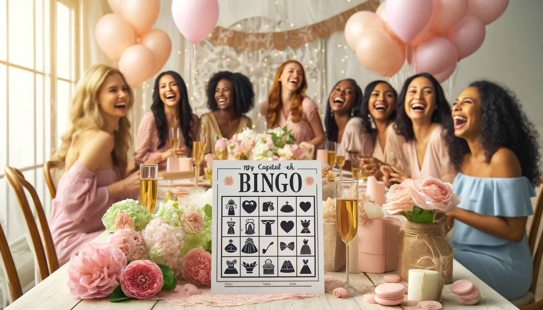 bridal shower bingo template