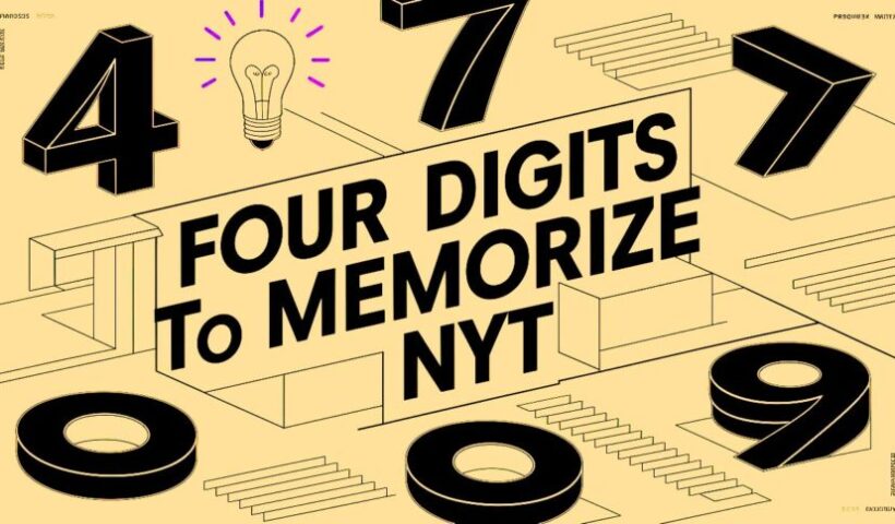 four digits to memorize nyt